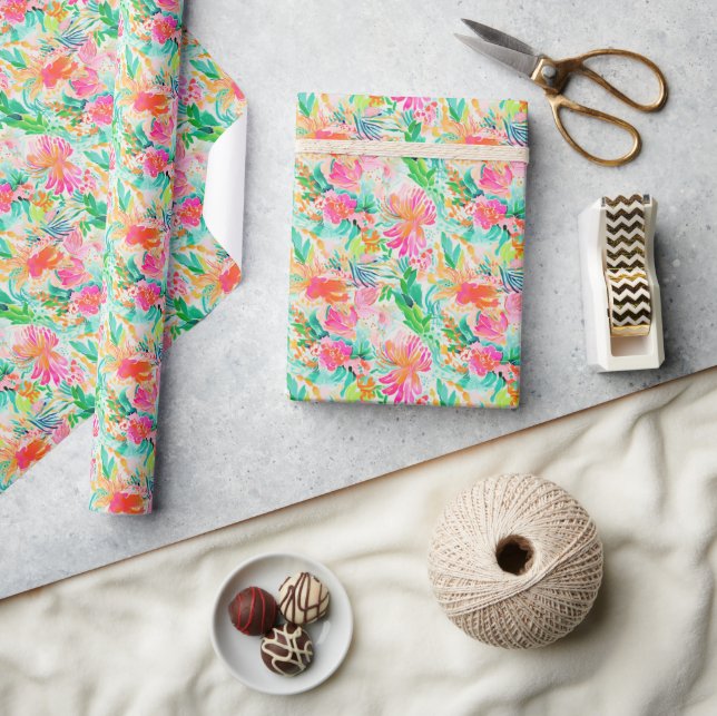 Palm Beach Tropical Ocean Wrapping Paper (Crafts)
