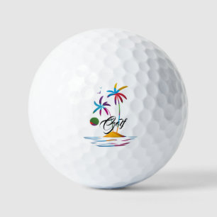 Palm Beach Tropical Sunrise Golf Balls