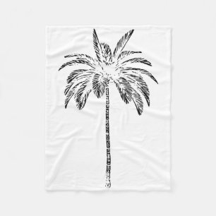 Palm Beachwear Beach Outfit Surfing Aloha Retro Pa Fleece Blanket