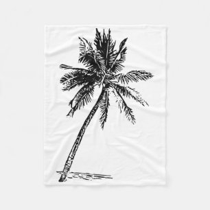 Palm Beachwear Beach Outfit Surfing Aloha Retro Pa Fleece Blanket