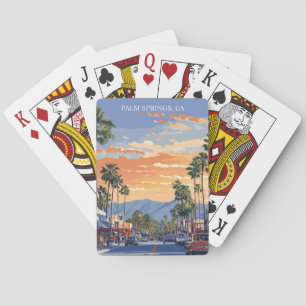 PALM CANYON DRIVE-PALM SPRINGS CA PLAYING CARDS