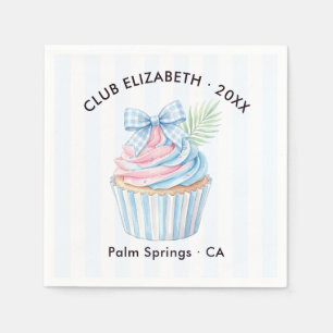 Palm Club Custom Year Palm Springs Bachelorette Napkin