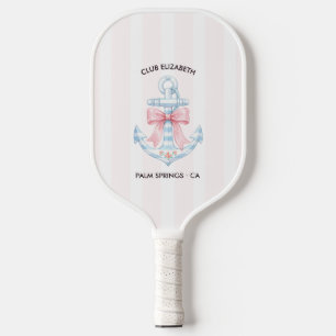 Palm Club Personalised Palm Springs Bachelorette Pickleball Paddle