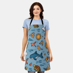 Palm Coast All-Over Print Apron Gift