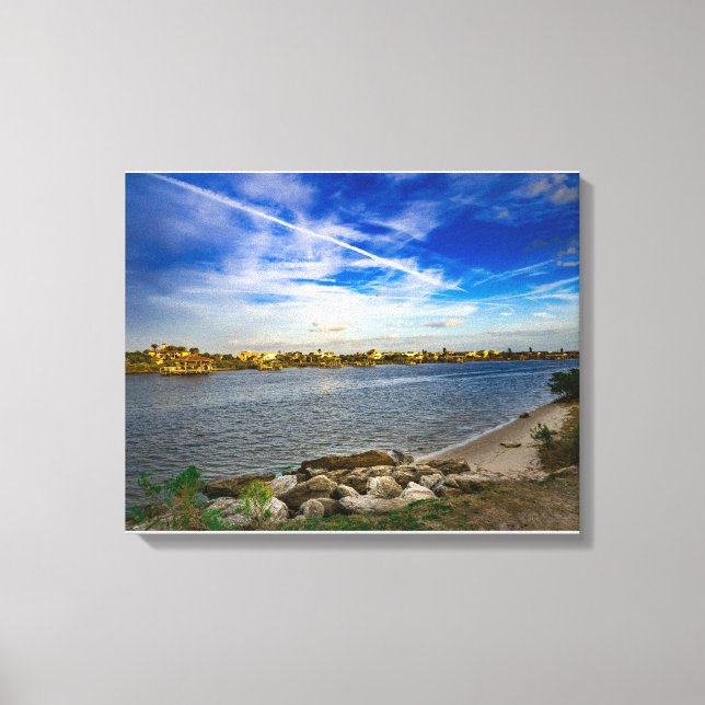 Palm Coast Matanzas River  Canvas Print (Front)
