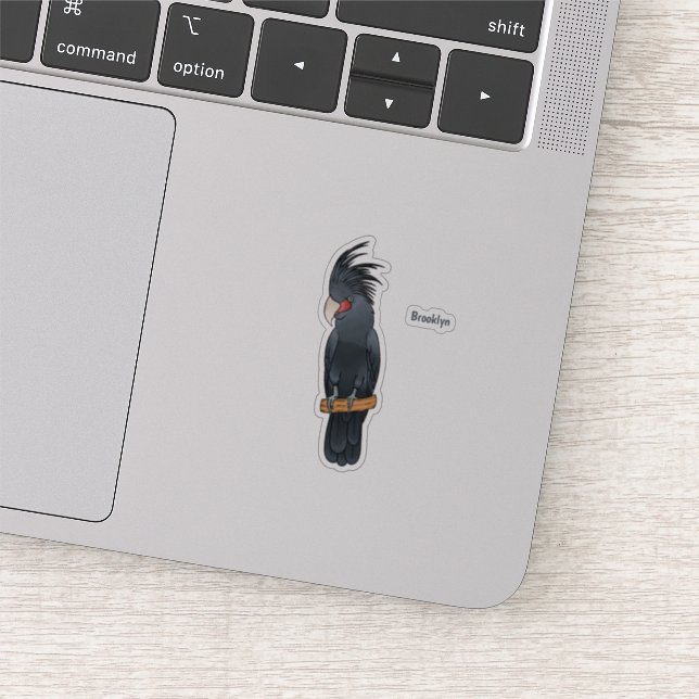 Palm cockatoo bird cartoon illustration  (Detail)