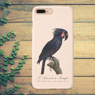 Palm Cockatoo, Probosciger aterrimus parrot, retro iPhone 13 Pro Max Case