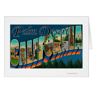 Palm Desert, California - Large Letter Scenes
