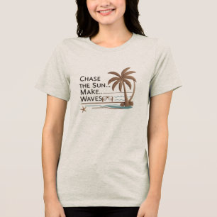 Palm Dreams – Sun, Style & Serenity Tri-Blend Shirt