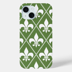 Palm Fleur de Lis iPhone 15 Case