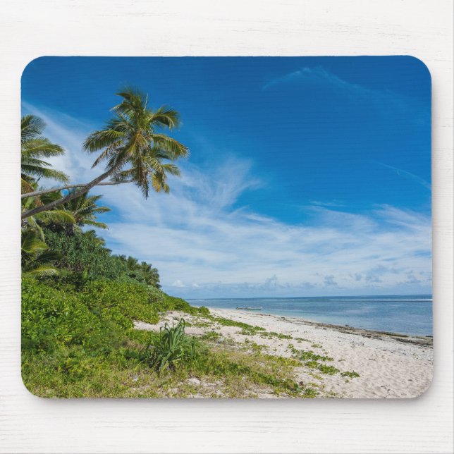 Palm Fringed Kolovai Beach Mouse Pad (Front)
