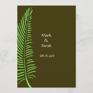 Palm Frond Wedding P Invitation