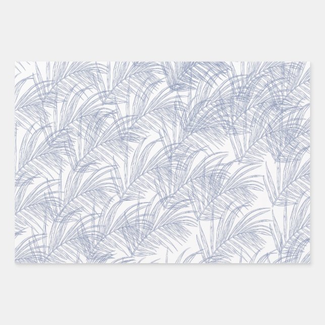 Palm frond wrapping paper (Front)