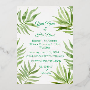 Palm Fronds Floral Thunder_Cove