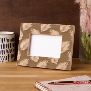 Palm Fronds Pattern Etched Frames