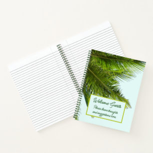 Palm Fronds Welcome Guests Rental  Notebook