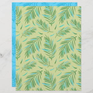 Palm Green Scrapbook Paper