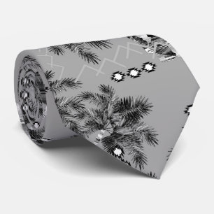 Palm Hawaiian blue black sunset sea sky tropical Tie