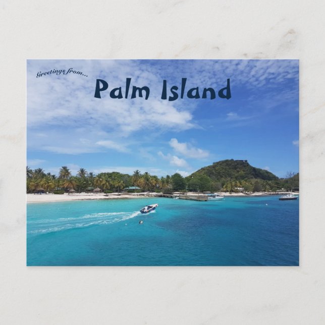 Palm Island St Vincent and the Grenadines Postcard (Front)