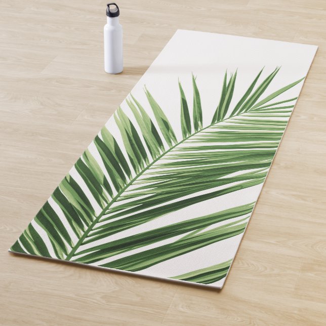 Palm Leaf #1 #minimal #tropical #wall #decor #art Yoga Mat (In Situ)