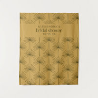 Palm Leaf Botanical Mustard Custom Bridal Shower