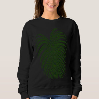 Palm Leaf Branch Silhouette Sweatshirt
