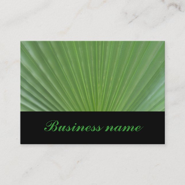 Palm leaf business card (Front)