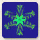 Palm Leaf Christmas Coaster