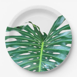 Palm Leaf Close-Up Paper Plate