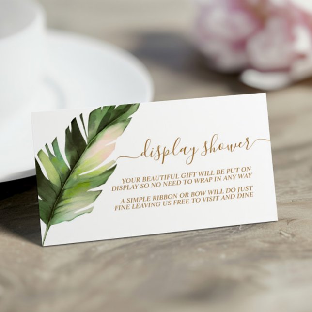 Palm Leaf Display Shower Enclosure Card (Creator Uploaded)