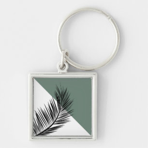 Palm leaf key ring