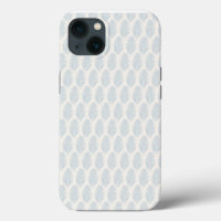 Palm Leaf Light Blue And Cream