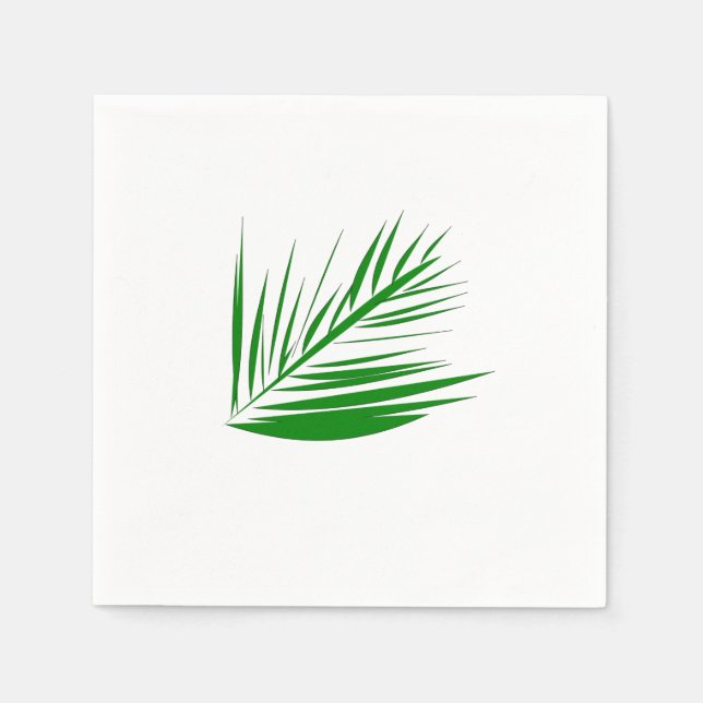 Palm Leaf Paper Napkins (Front)
