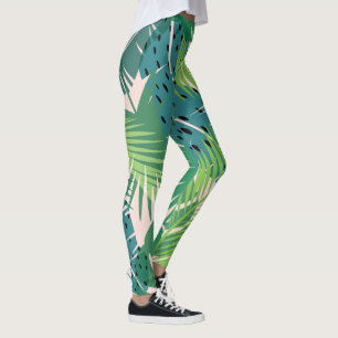 Palm Leaf Pattern leggings