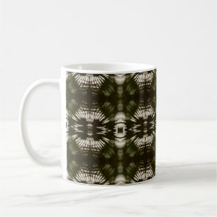 Palm Leaf Shadow Army Green Coffee Mug