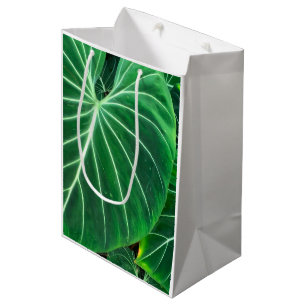 Palm Leaf tropical foliage jungle foliage Medium Gift Bag