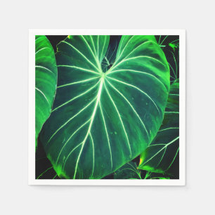 Palm Leaf tropical foliage jungle foliage  Napkin
