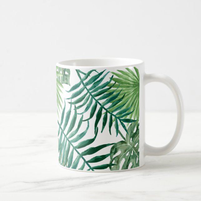 Palm leafs mug aquarell tumblr (Right)