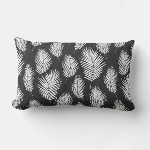 Palm Leafs Pattern Lumbar Cushion