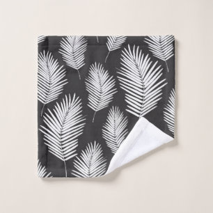 Palm Leafs Pattern Wash Cloth