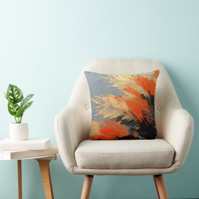 Palm Leaves – Abstract Tropical Motion Cushion (Chair)