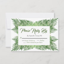 Palm Leaves and Eucalyptus Wedding modern foliage