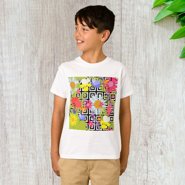 Palm Leaves And Flowers T-Shirt (Creator Uploaded)