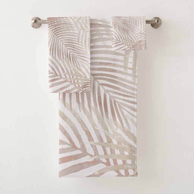 Palm Leaves Bath Towel Set (Insitu)