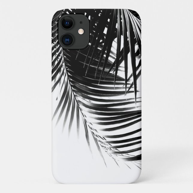 Palm Leaves Black & White Vibes #1 #tropical Case-Mate iPhone Case (Back)