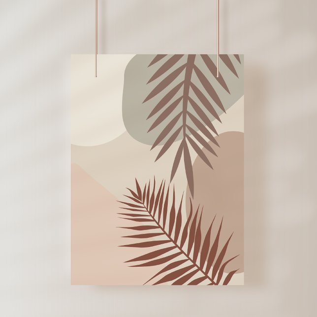Palm Leaves, Boho Abstract Geometric Art Photo Print (Creator Uploaded)