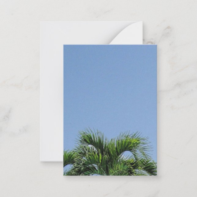 Palm Leaves Custom Blank Template Nature Elegant (Front)