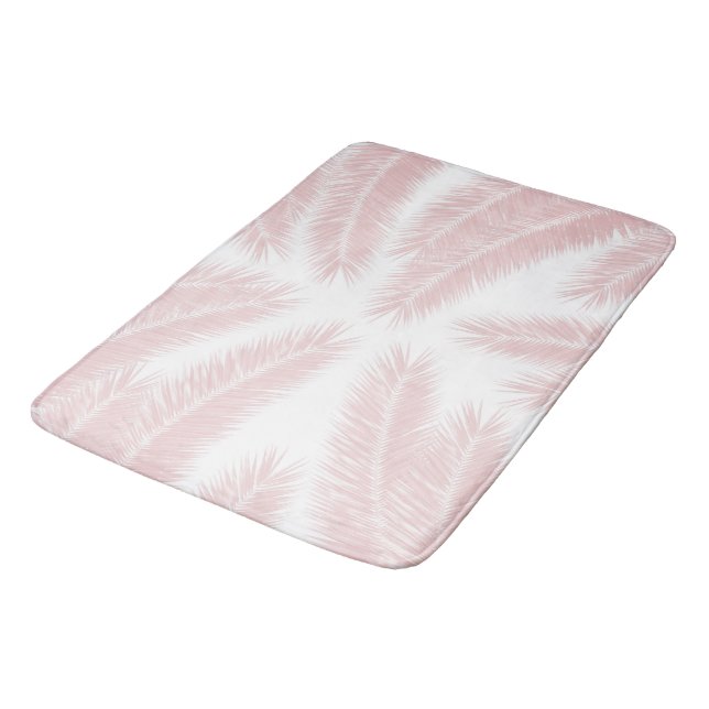 Palm Leaves Finesse Pattern 3 Bath Mat (Angled)