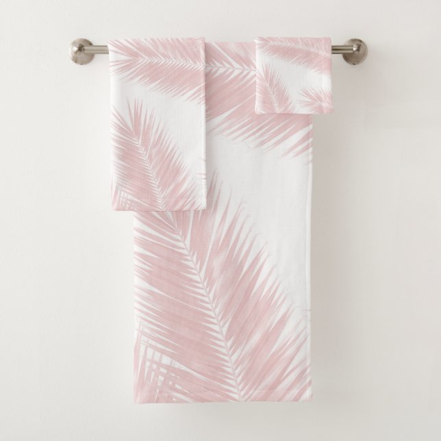 Palm Leaves Finesse Pattern 3 Bath Towel Set (Insitu)
