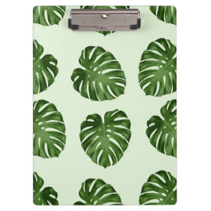 Palm Leaves, Green Leaves, Tropical Pattern Clipboard